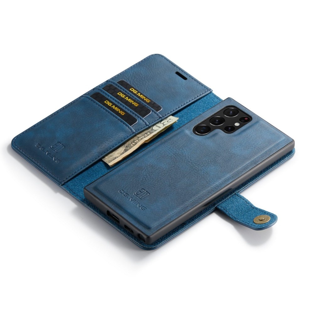 Samsung Galaxy S23 Ultra Plånboksfodral med avtagbart skal, blå