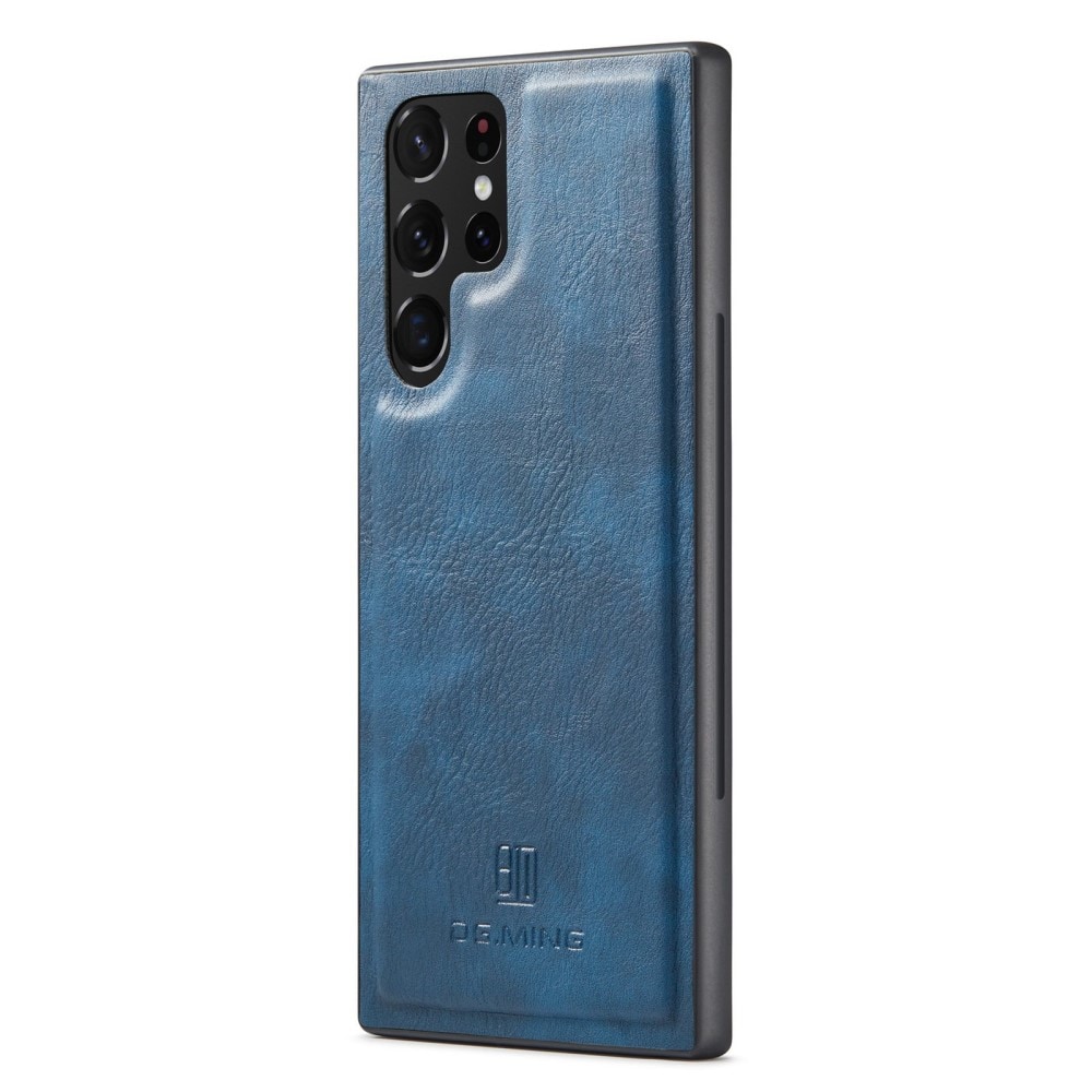 Samsung Galaxy S23 Ultra Plånboksfodral med avtagbart skal, Blå