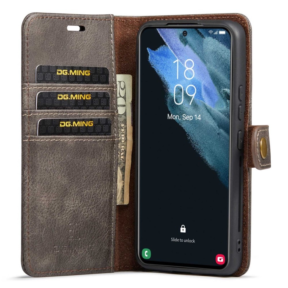 Samsung Galaxy S23 Plus Plånboksfodral med avtagbart skal, Brown