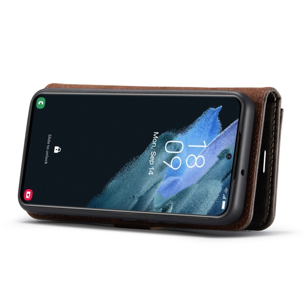 Samsung Galaxy S23 Plus Plånboksfodral med avtagbart skal, Brown