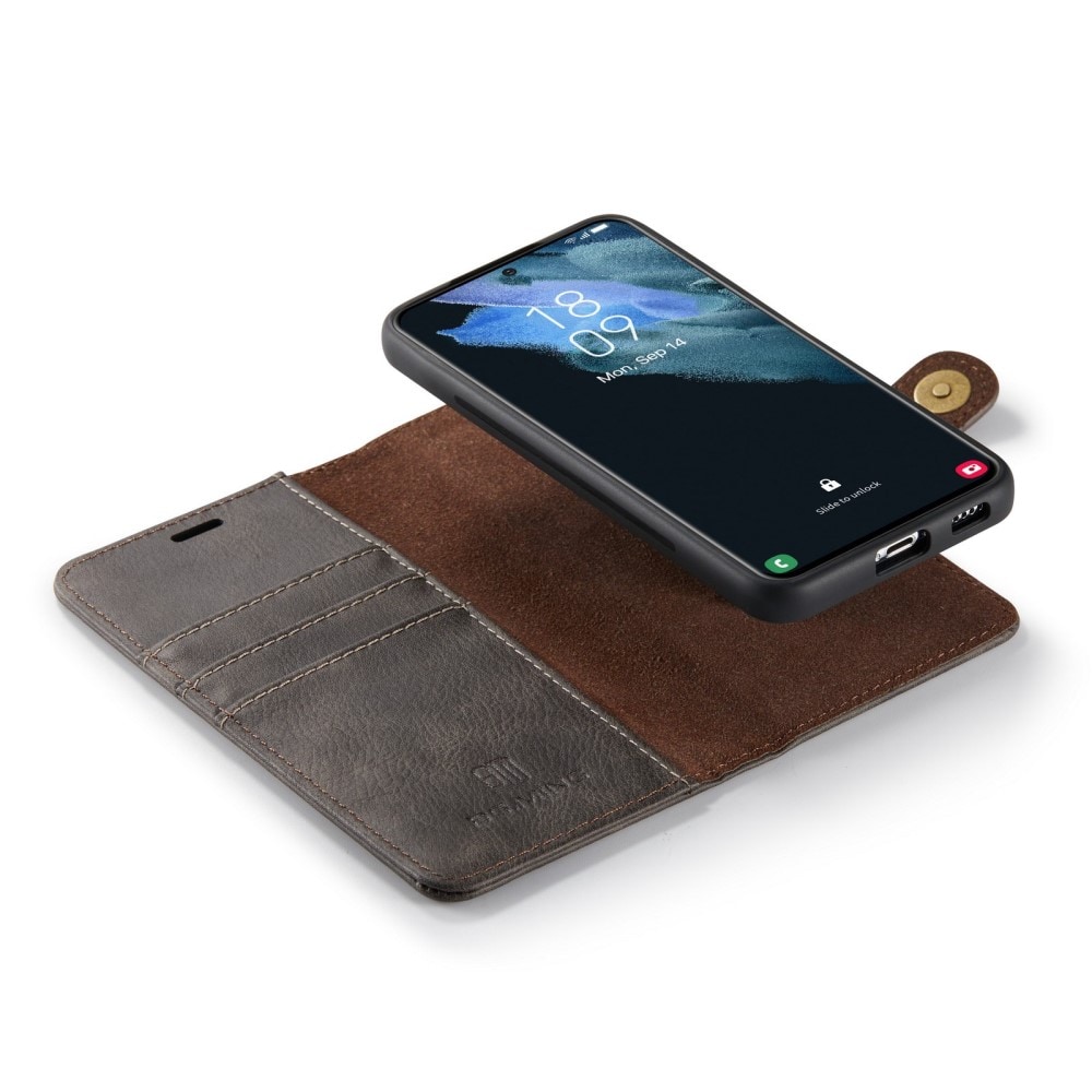 Samsung Galaxy S23 Plus Plånboksfodral med avtagbart skal, Brown