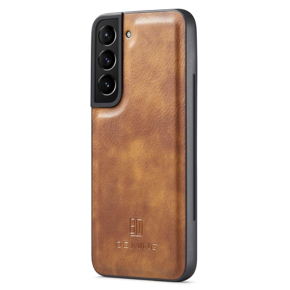 Samsung Galaxy S23 Plus Plånboksfodral med avtagbart skal, Cognac
