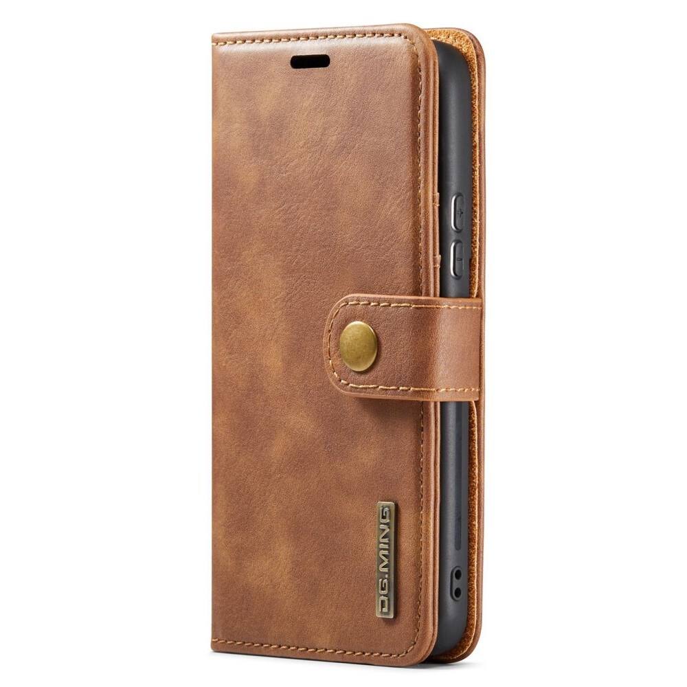 Samsung Galaxy S23 Plus Plånboksfodral med avtagbart skal, Cognac