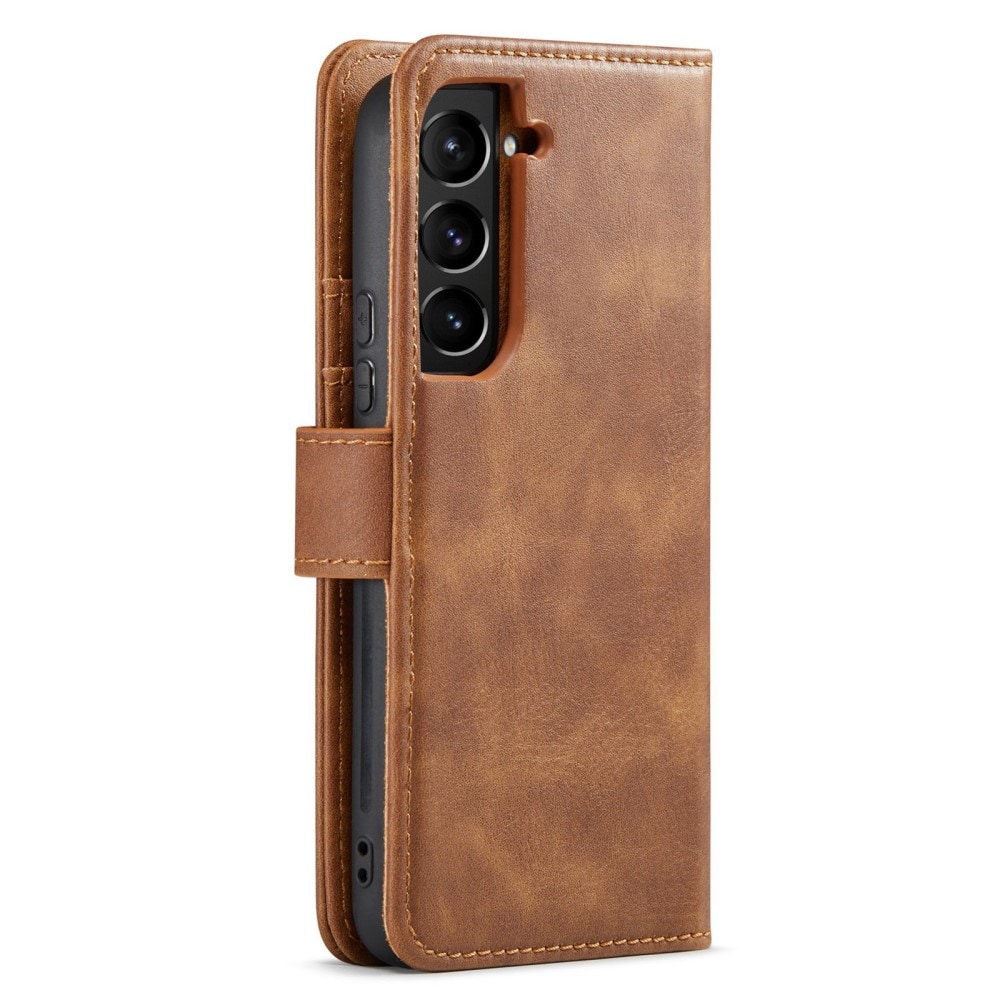 Samsung Galaxy S23 Plus Plånboksfodral med avtagbart skal, Cognac
