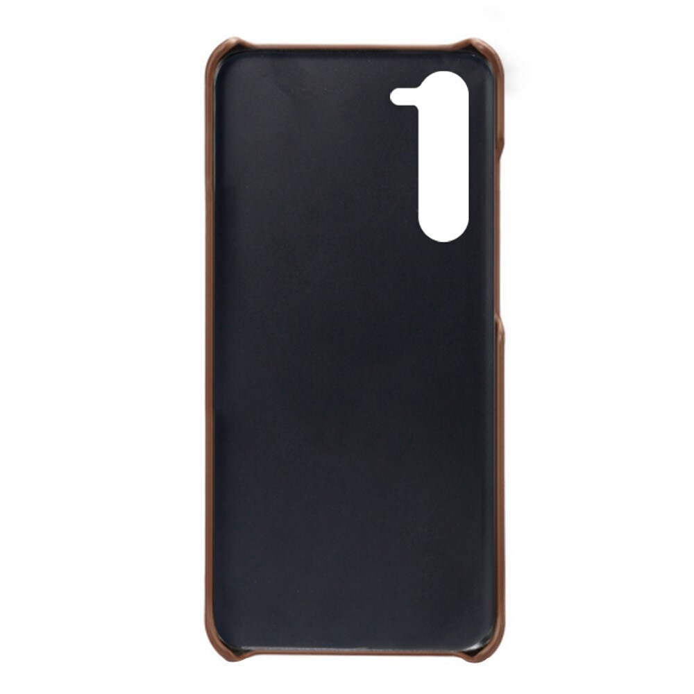 Samsung Galaxy S23 Plus Snyggt skal med 2 kortfack, Brun