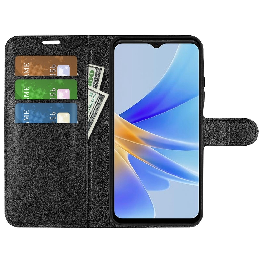 Oppo A17k Enkelt mobilfodral, Svart