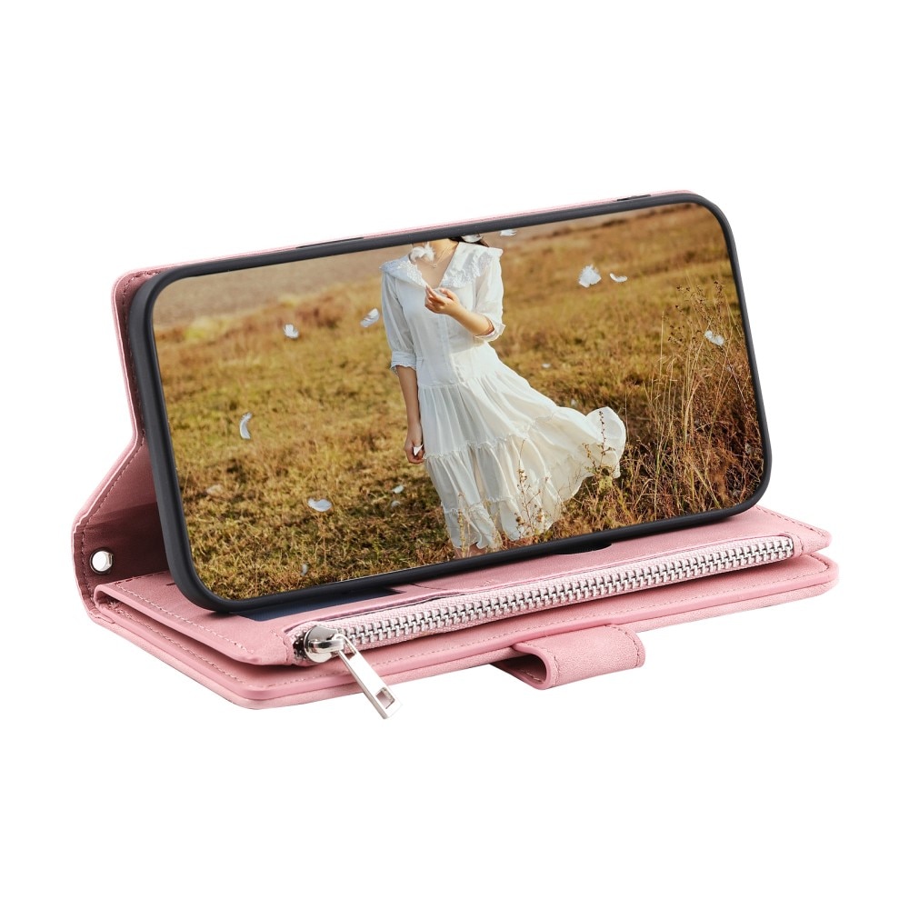 Samsung Galaxy S23 Quiltad plånboksväska, rosa