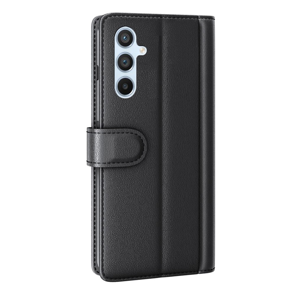 Samsung Galaxy A54 Plånboksfodral i Äkta Läder, svart