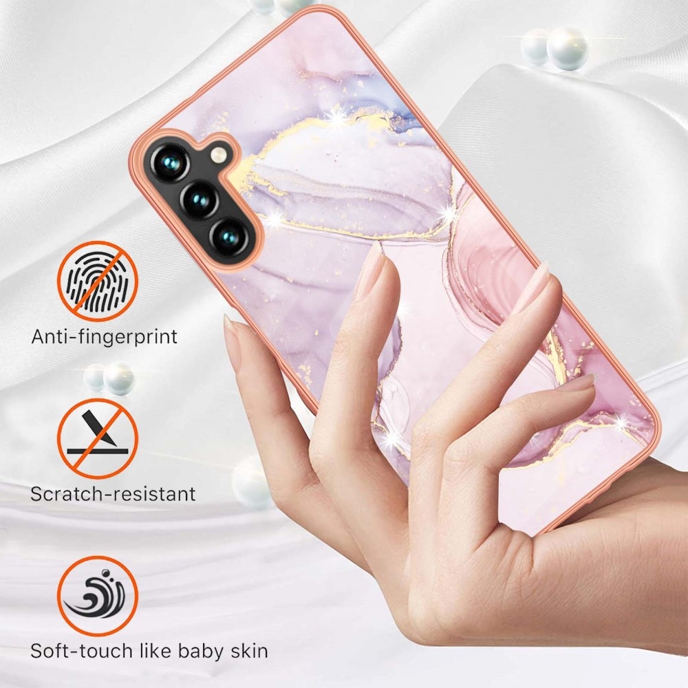Samsung Galaxy A54 Mobilskal i TPU, rosa marmor
