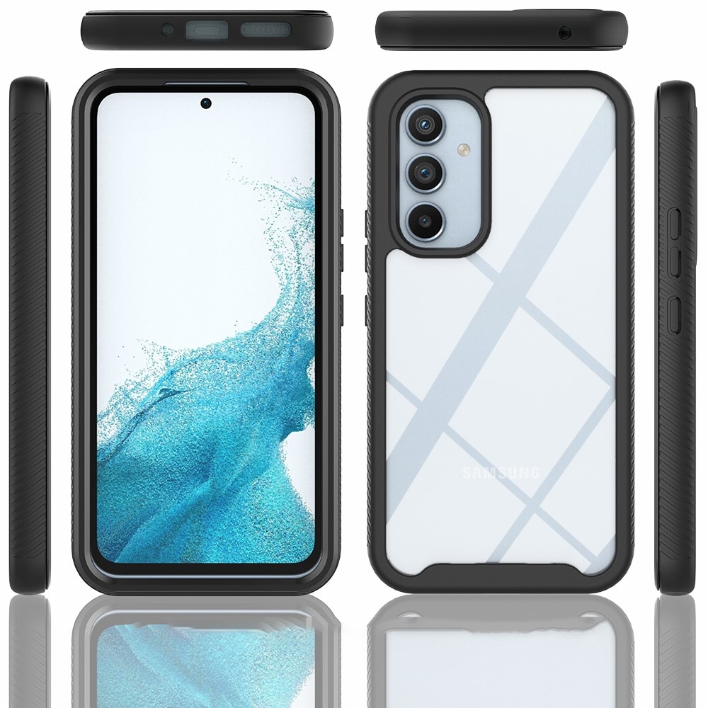 Samsung Galaxy A54 Stöttåligt mobilskal med skyddsram, Svart