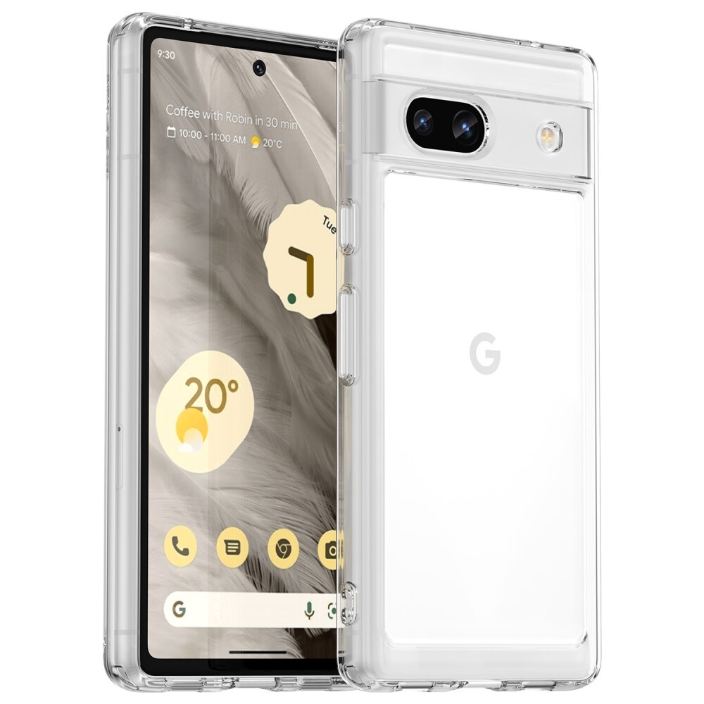 Google Pixel 7a Crystal Hybrid-skal, transparent