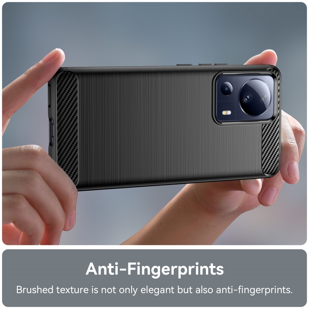 Xiaomi 13 Lite TPU-skal Brushed, Svart