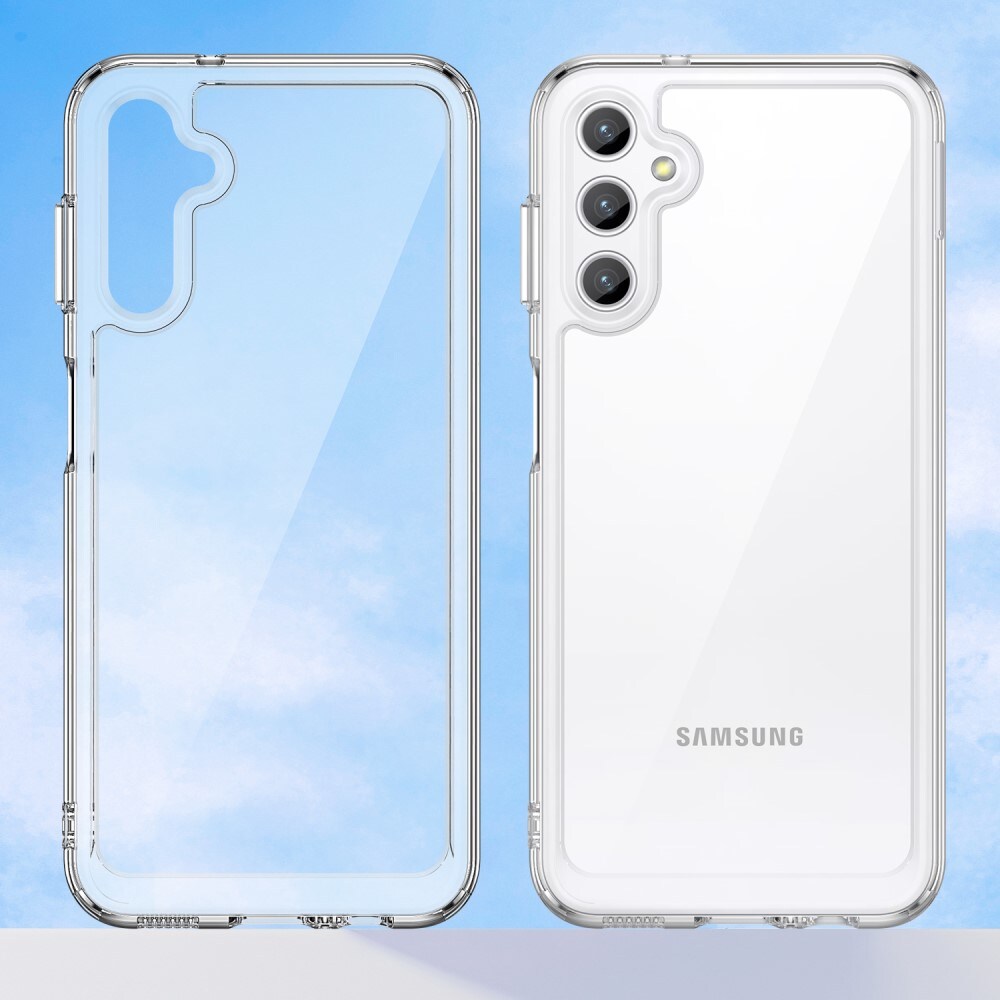 Samsung Galaxy A14 Crystal Hybrid-skal, Genomskinlig
