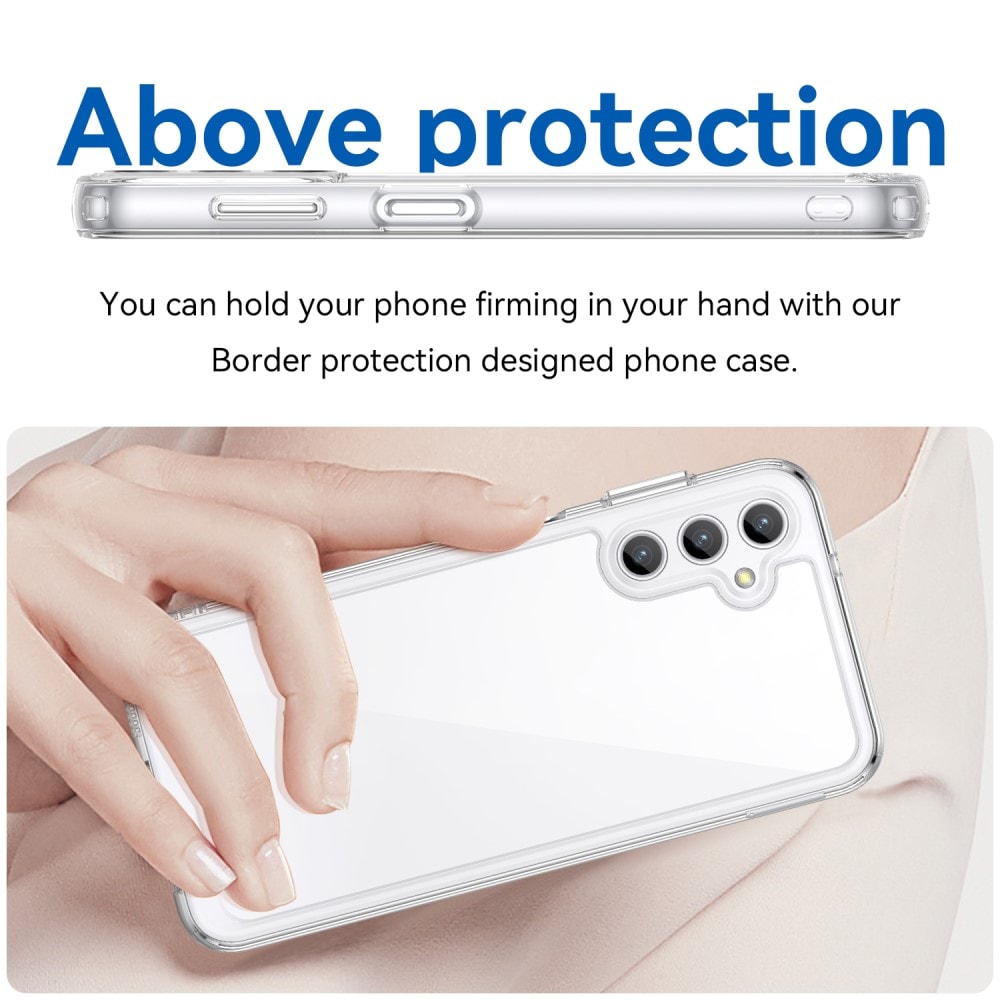 Samsung Galaxy A14 Crystal Hybrid-skal, Genomskinlig