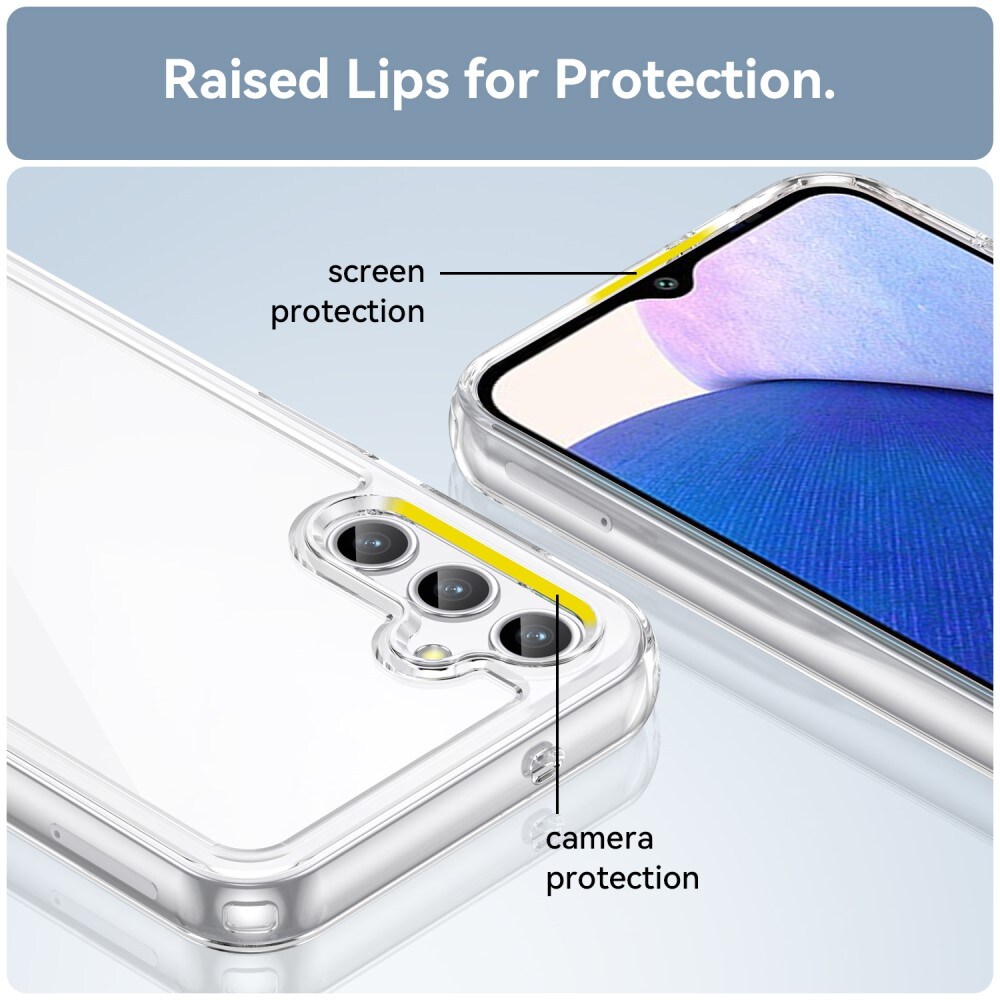 Samsung Galaxy A14 Crystal Hybrid-skal, Genomskinlig