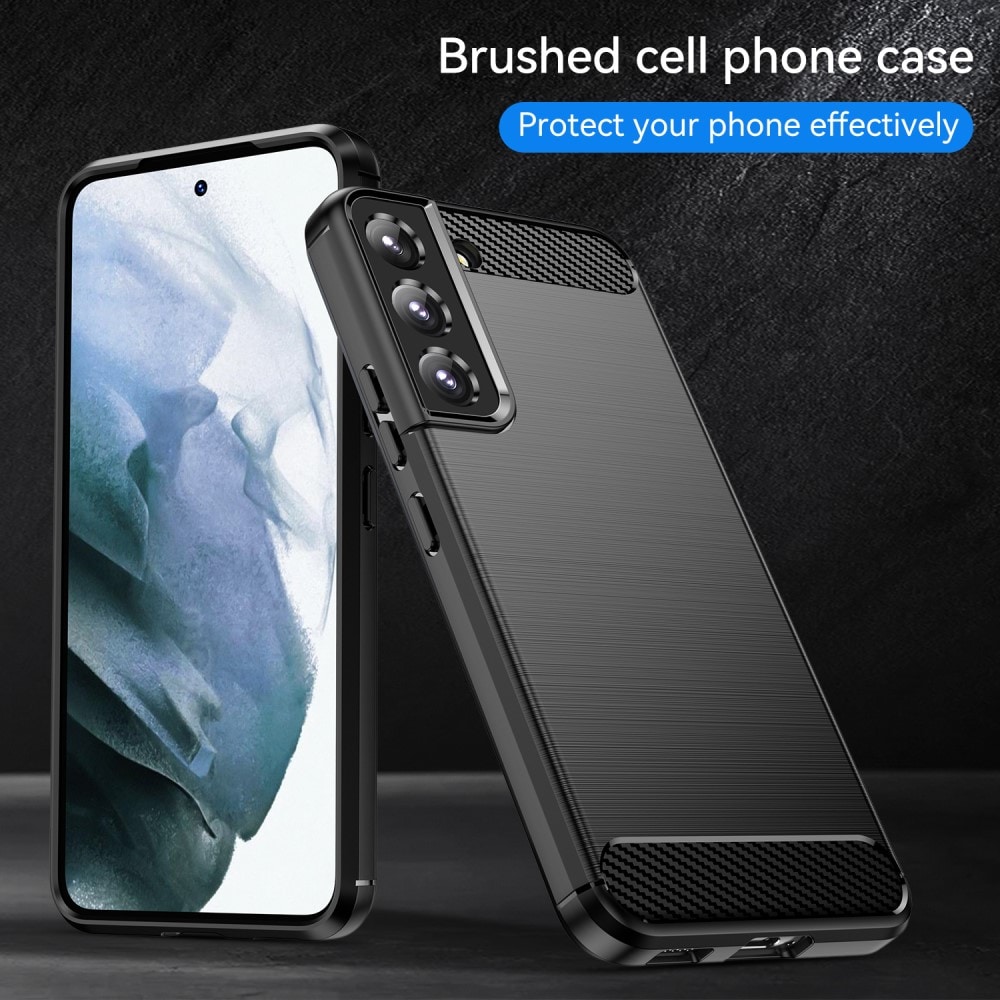 Samsung Galaxy S23 Plus TPU-skal Brushed, Svart