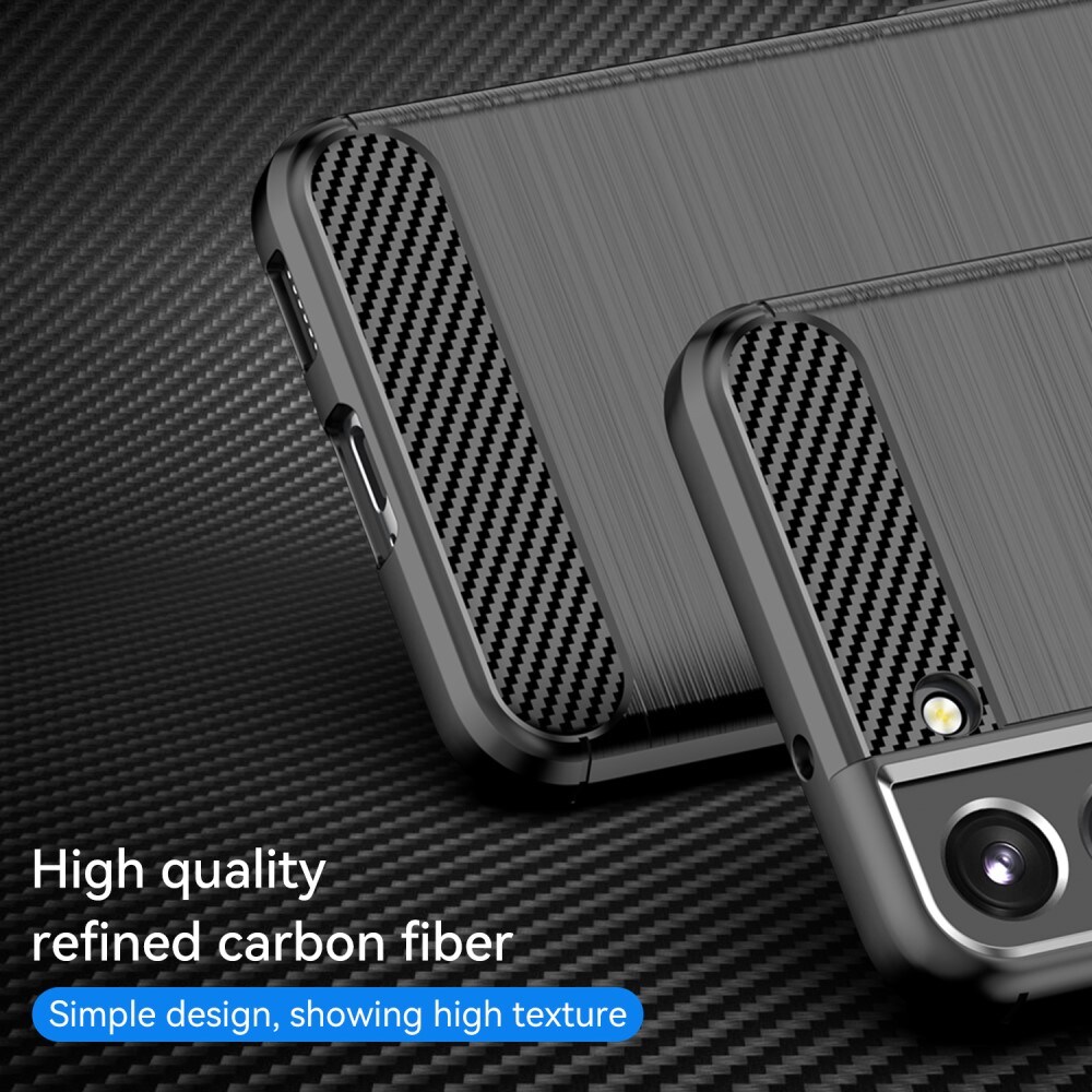 Samsung Galaxy S23 Plus TPU-skal Brushed, Svart