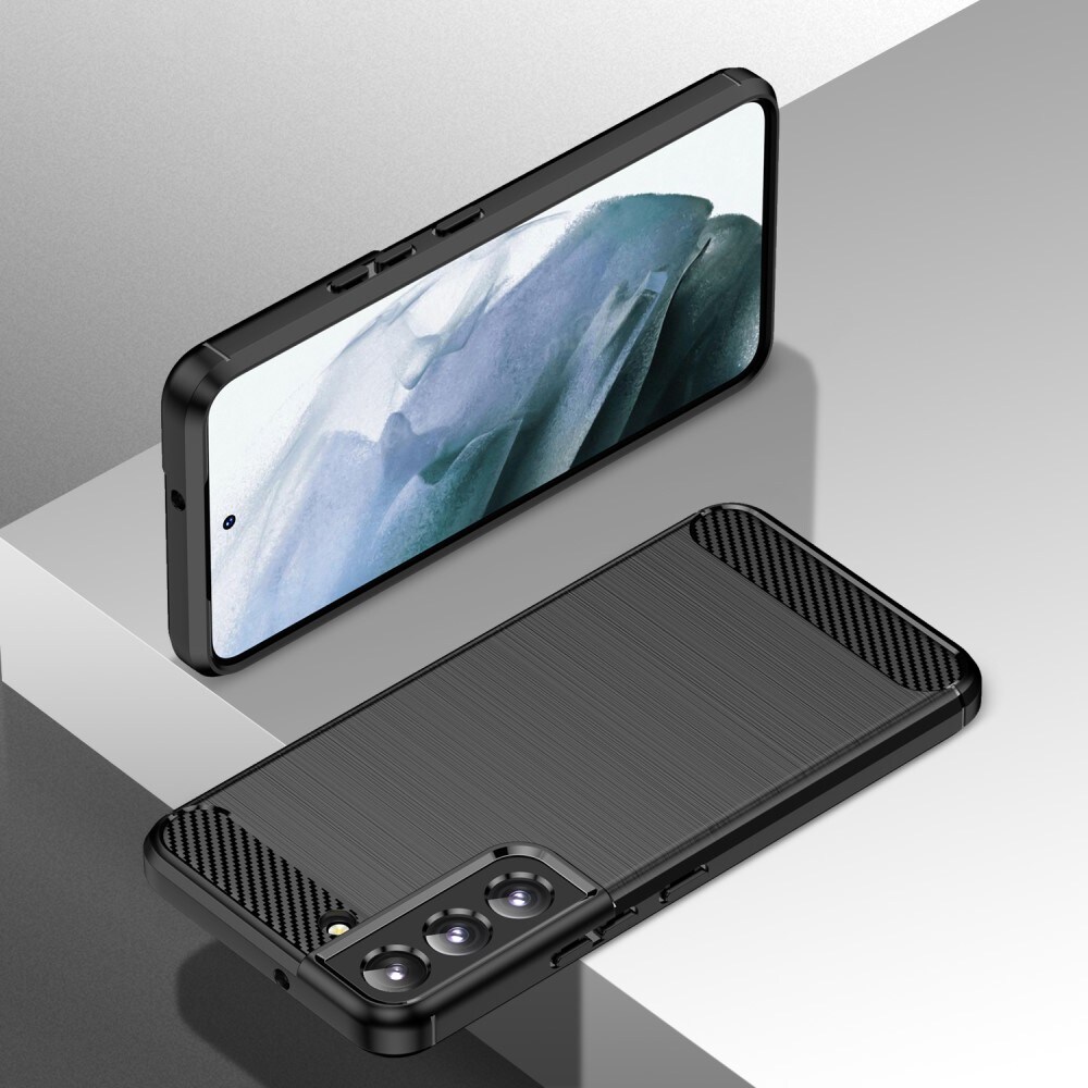 Samsung Galaxy S23 Plus TPU-skal Brushed, Svart