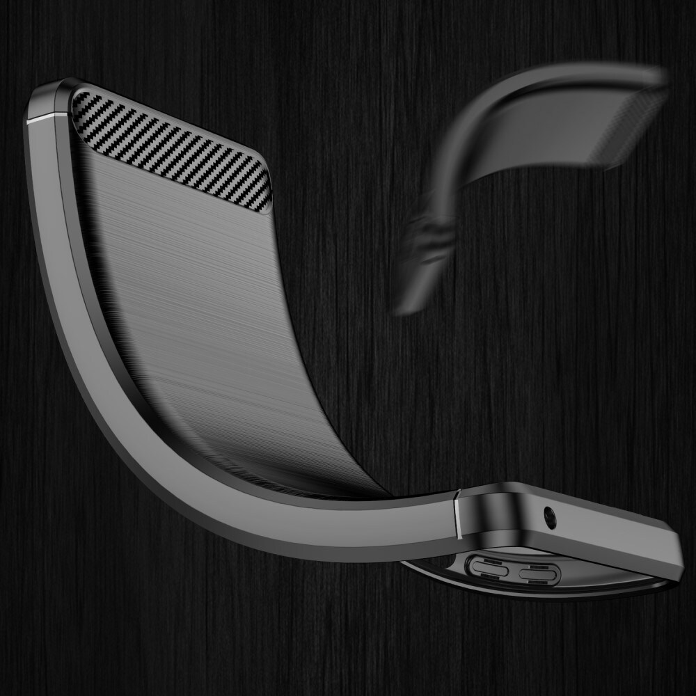 Samsung Galaxy S23 Plus TPU-skal Brushed, Svart