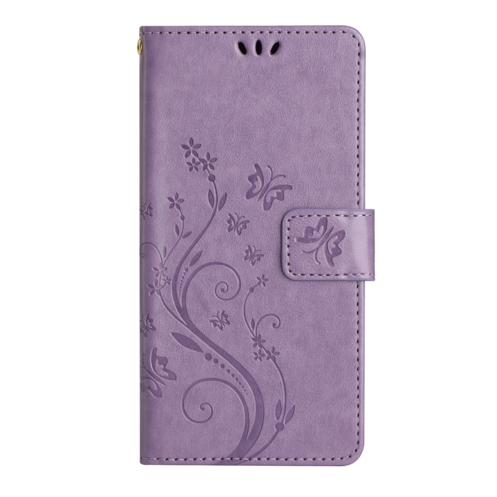 Samsung Galaxy A54 Mobilfodral med fjärilar, lila