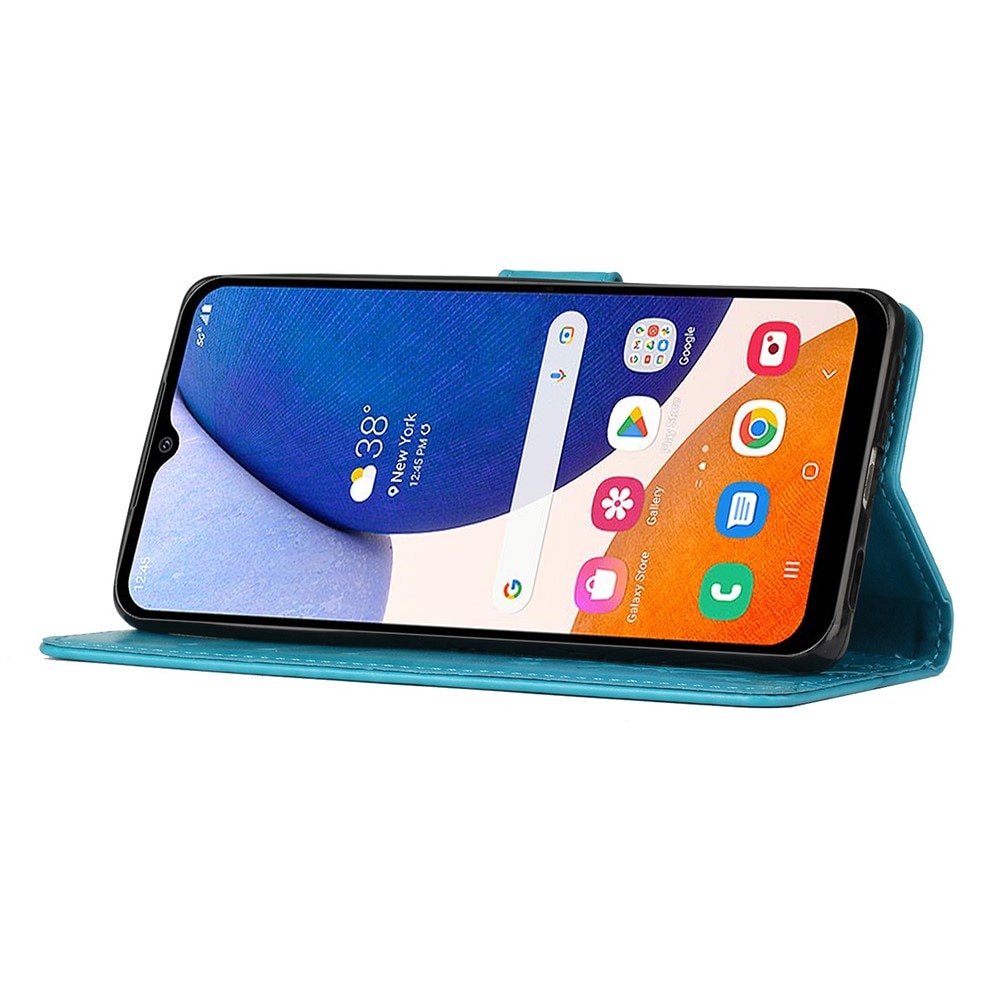 Samsung Galaxy A54 Mobilfodral med fjärilar, blå