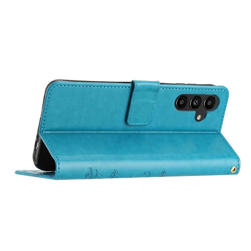 Samsung Galaxy A54 Mobilfodral med fjärilar, Blå