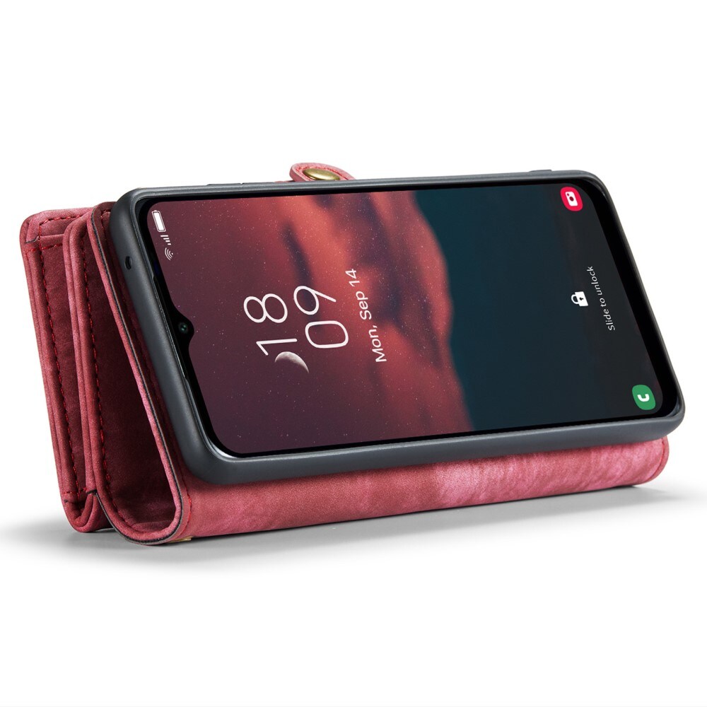 Samsung Galaxy A34 Rymligt plånboksfodral med många kortfack, Röd