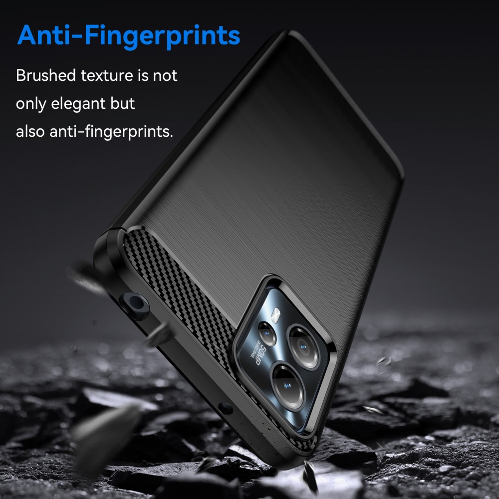 Motorola Moto G23 TPU-skal Brushed, Svart