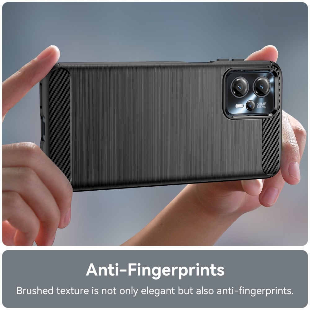 Motorola Moto G23 TPU-skal Brushed, Svart
