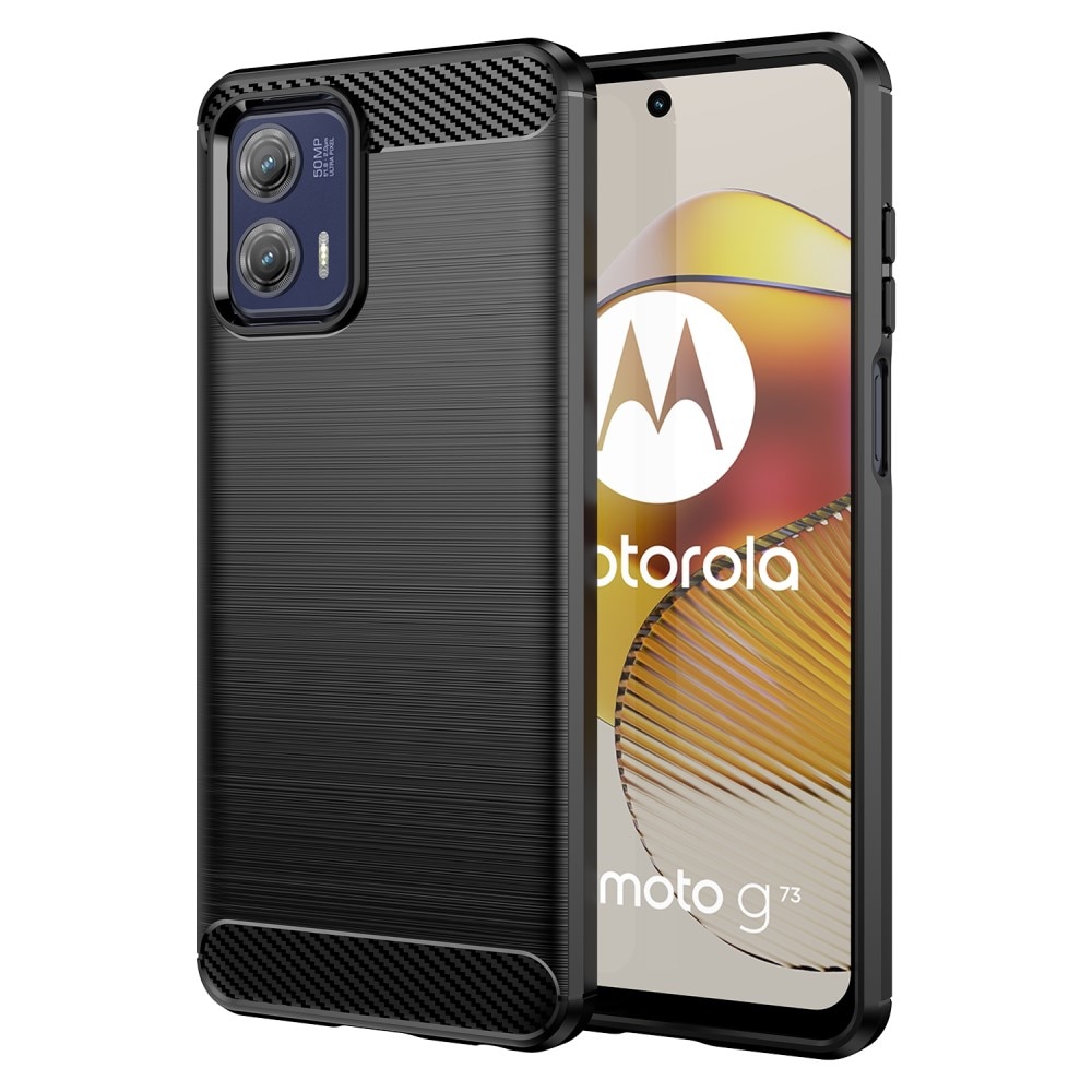 Motorola Moto G73 TPU-skal Brushed, Black