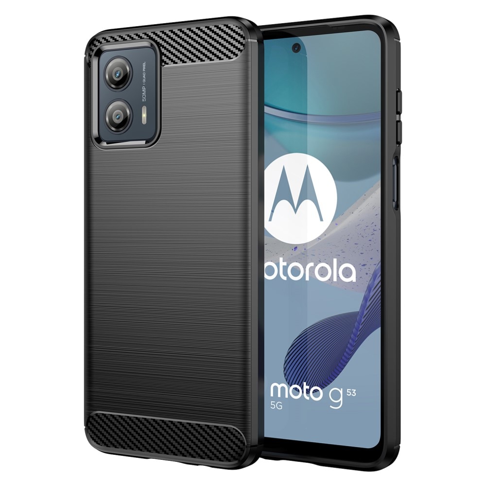 Motorola Moto G53 TPU-skal Brushed, Black