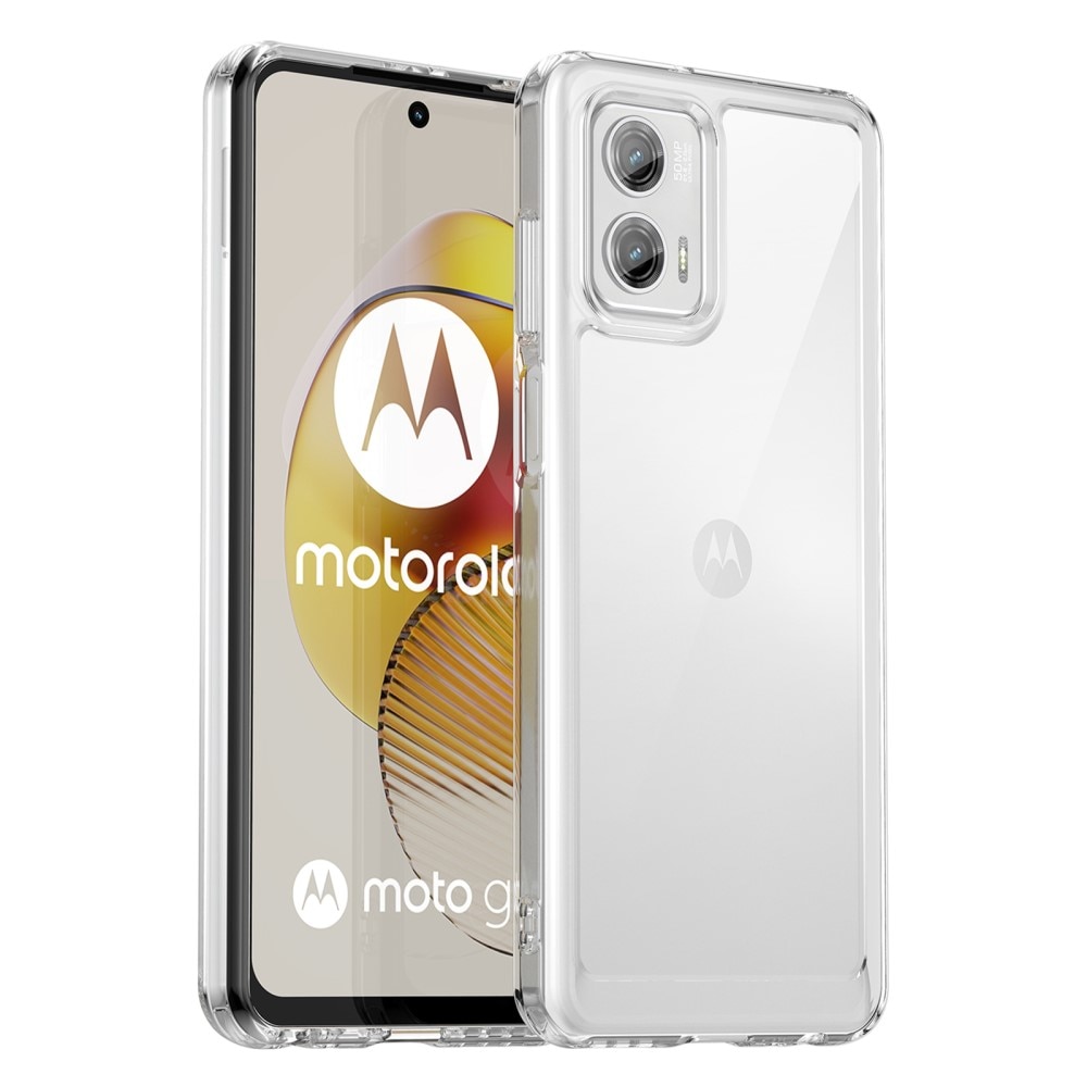 Motorola Moto G73 Crystal Hybrid-skal, transparent