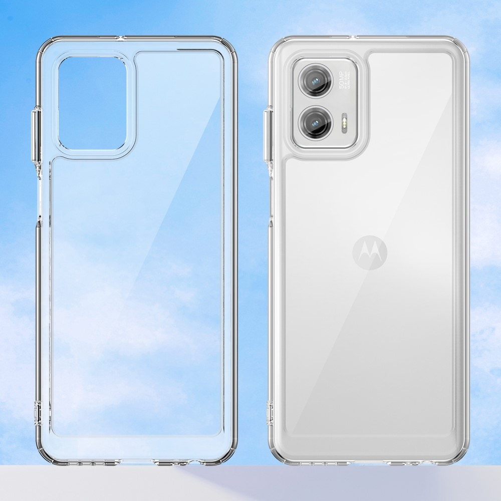 Motorola Moto G73 Crystal Hybrid-skal, transparent