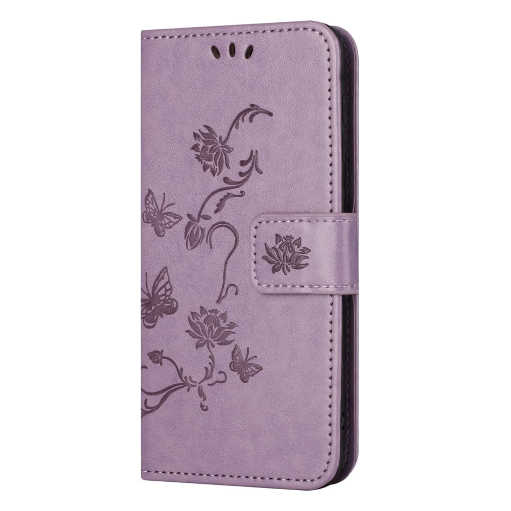 Samsung Galaxy A24 Mobilfodral med fjärilar, Lila