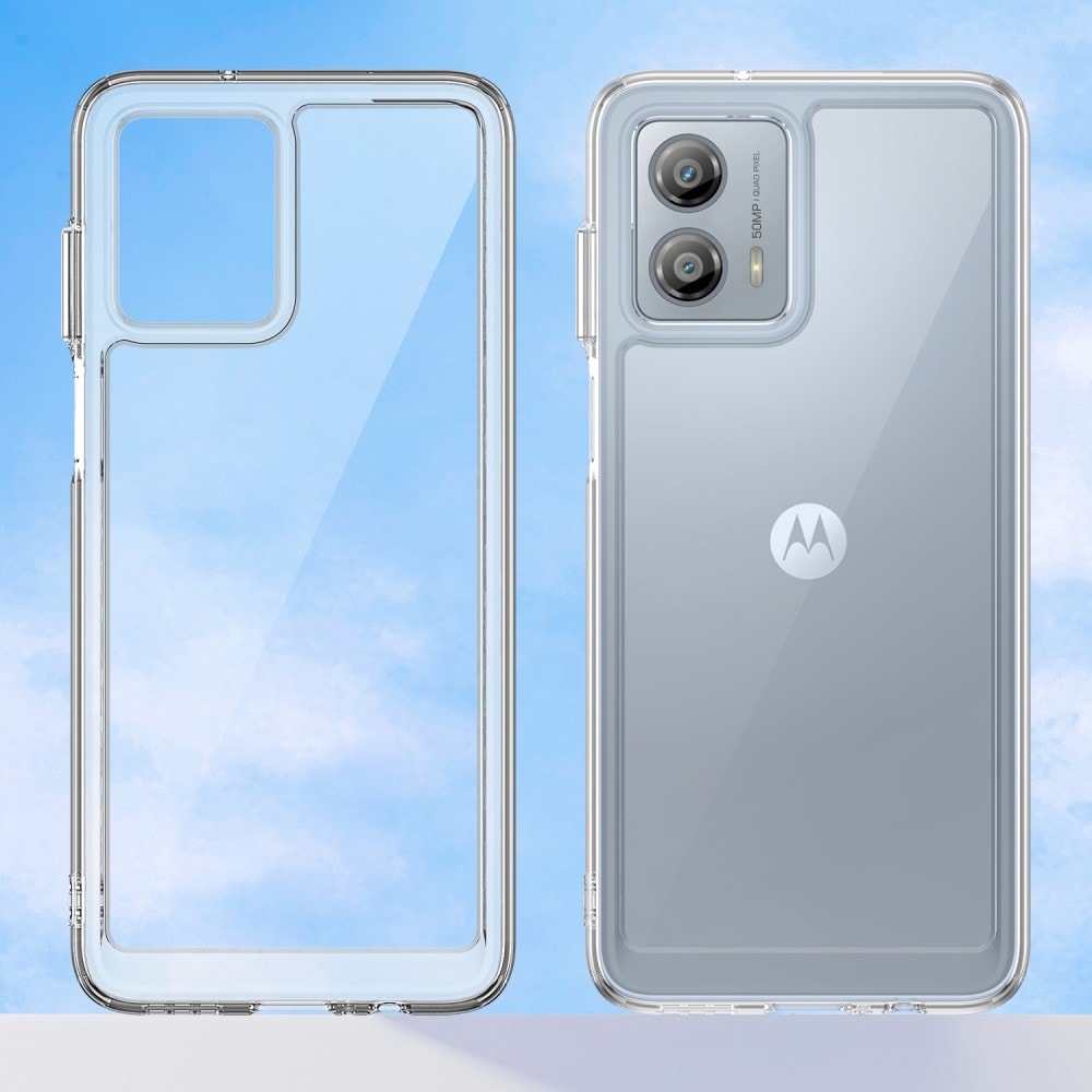 Motorola Moto G53 Crystal Hybrid-skal, Genomskinlig