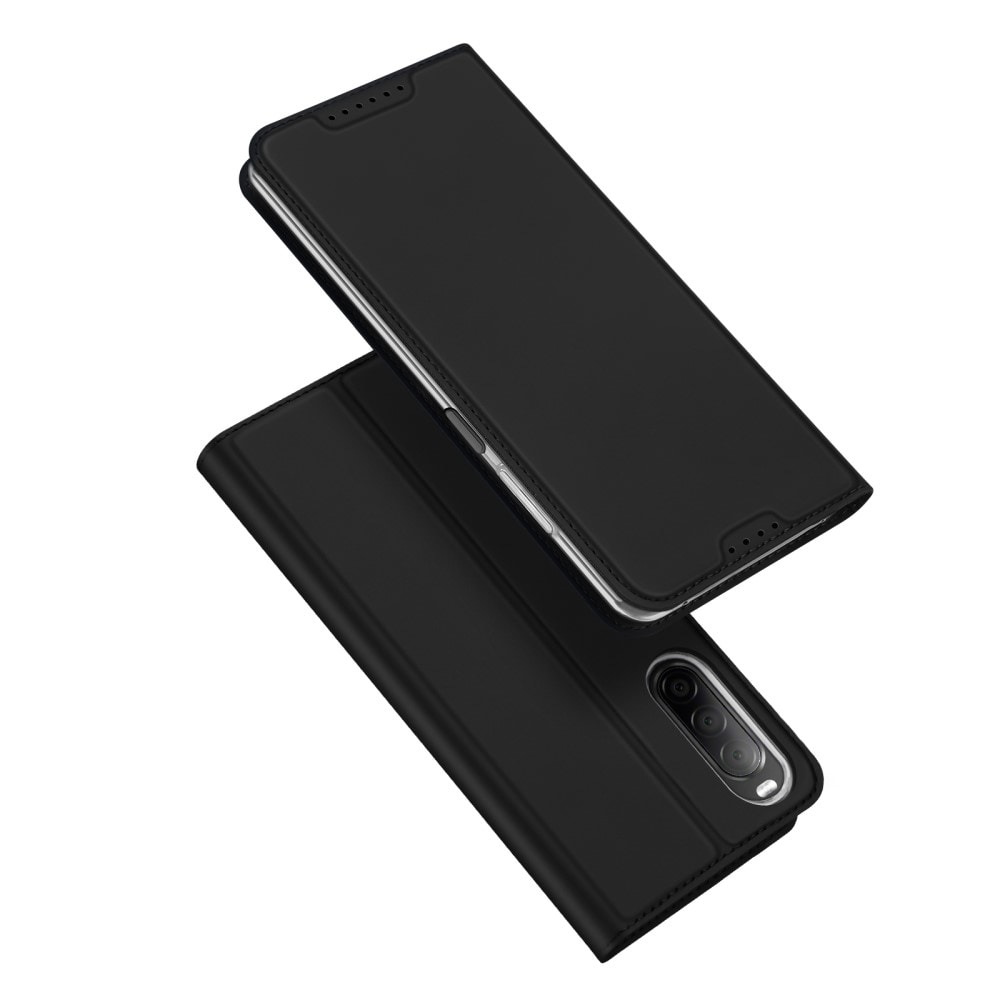 Sony Xperia 10 V Slimmat mobilfodral, Svart