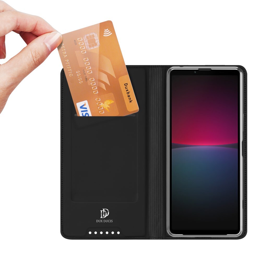 Sony Xperia 10 V Slimmat mobilfodral, Svart