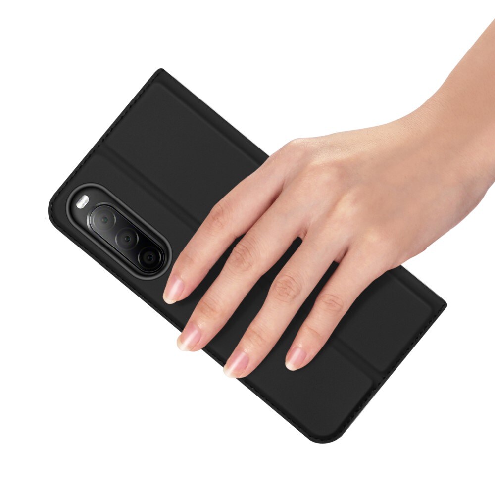 Sony Xperia 10 V Slimmat mobilfodral, Svart
