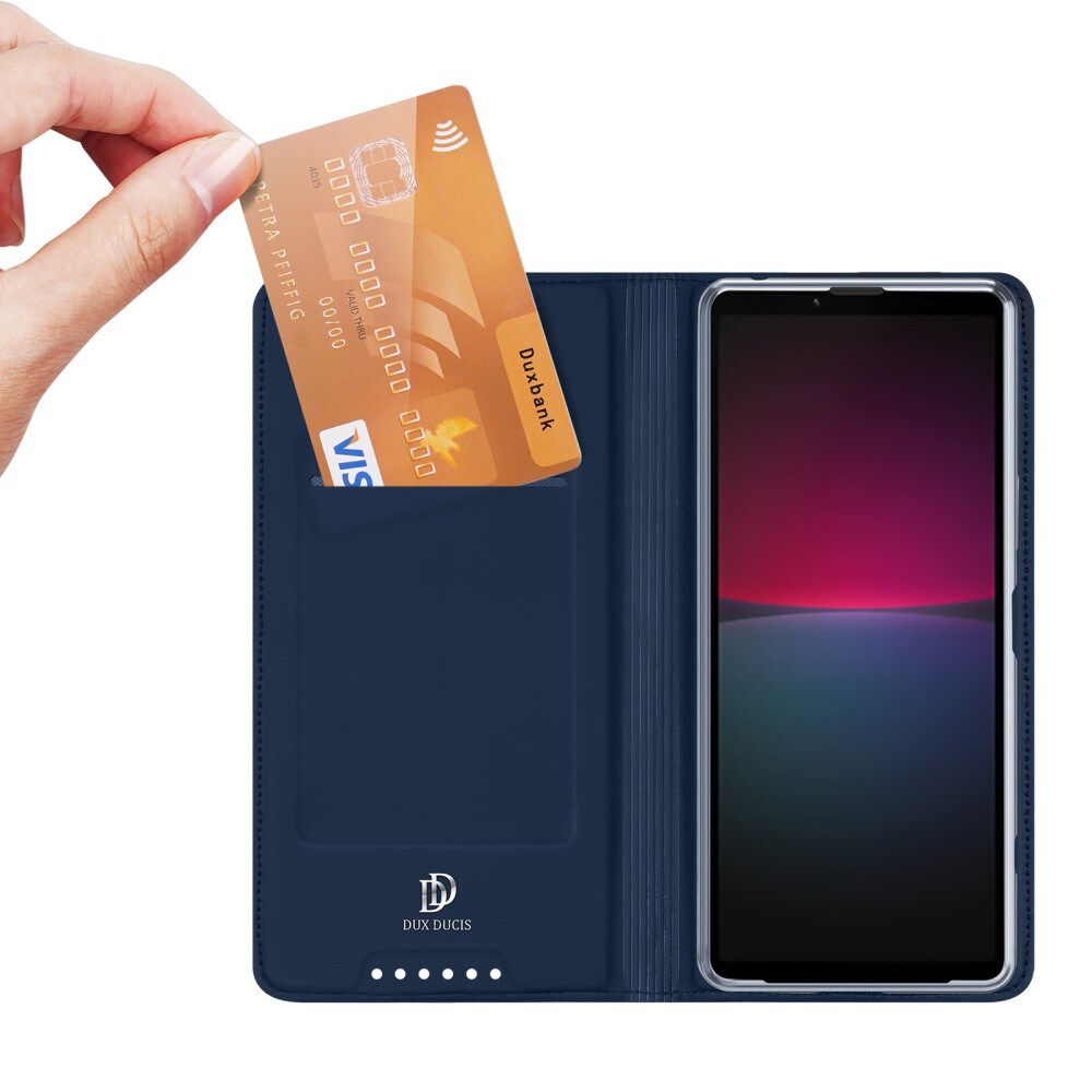 Sony Xperia 1 V Slimmat mobilfodral, Blå