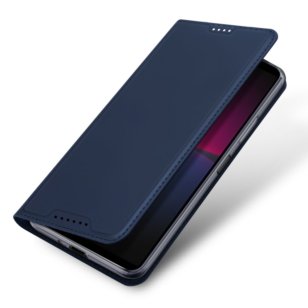 Sony Xperia 10 V Slimmat mobilfodral, blå