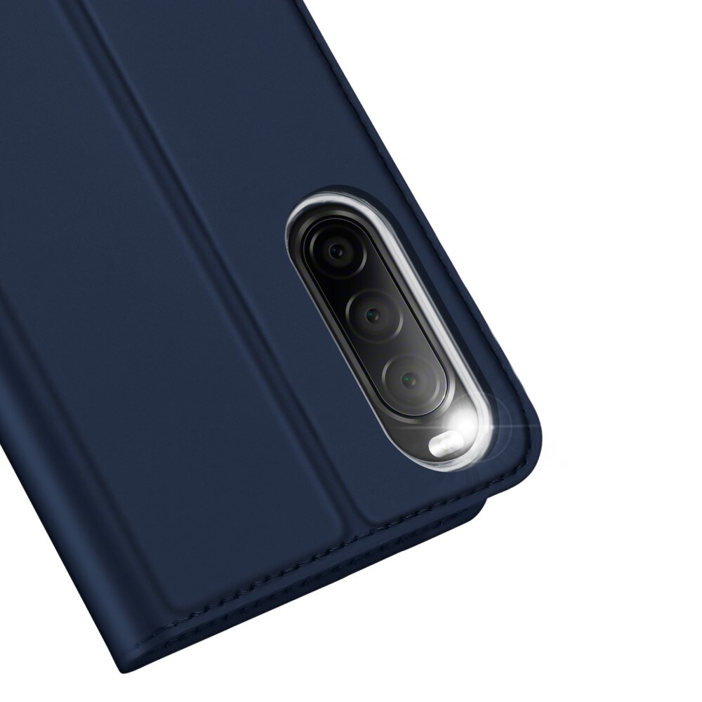 Sony Xperia 10 V Slimmat mobilfodral, Blå