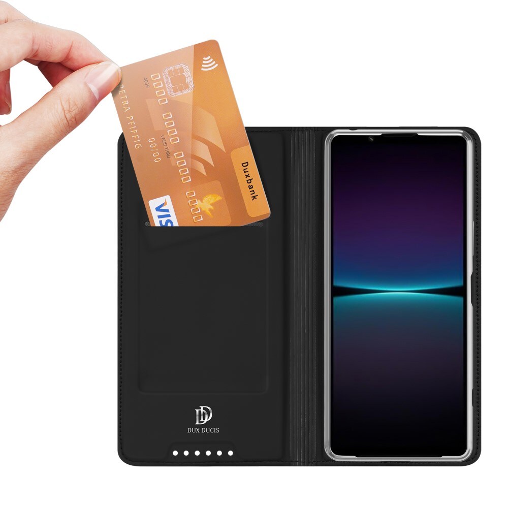 Sony Xperia 1 V Slimmat mobilfodral, Svart