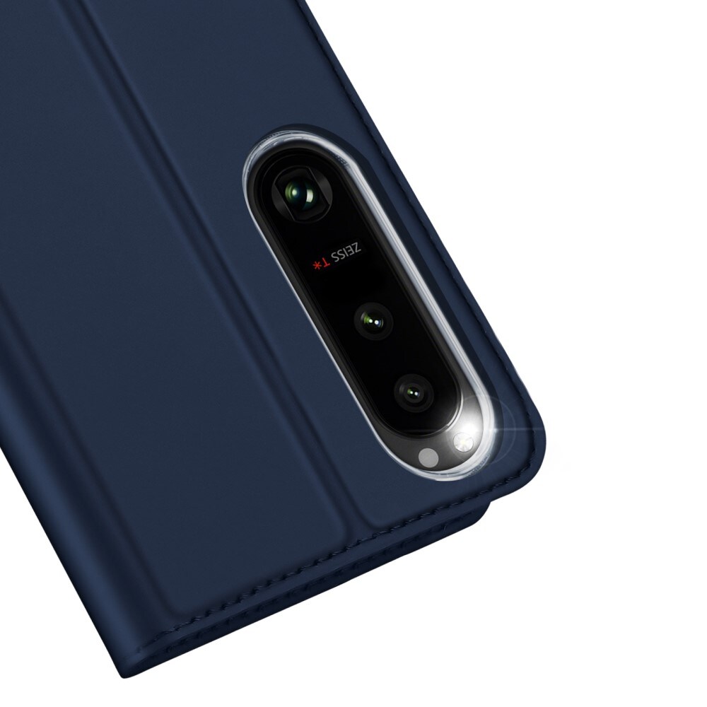 Sony Xperia 1 V Slimmat mobilfodral, blå