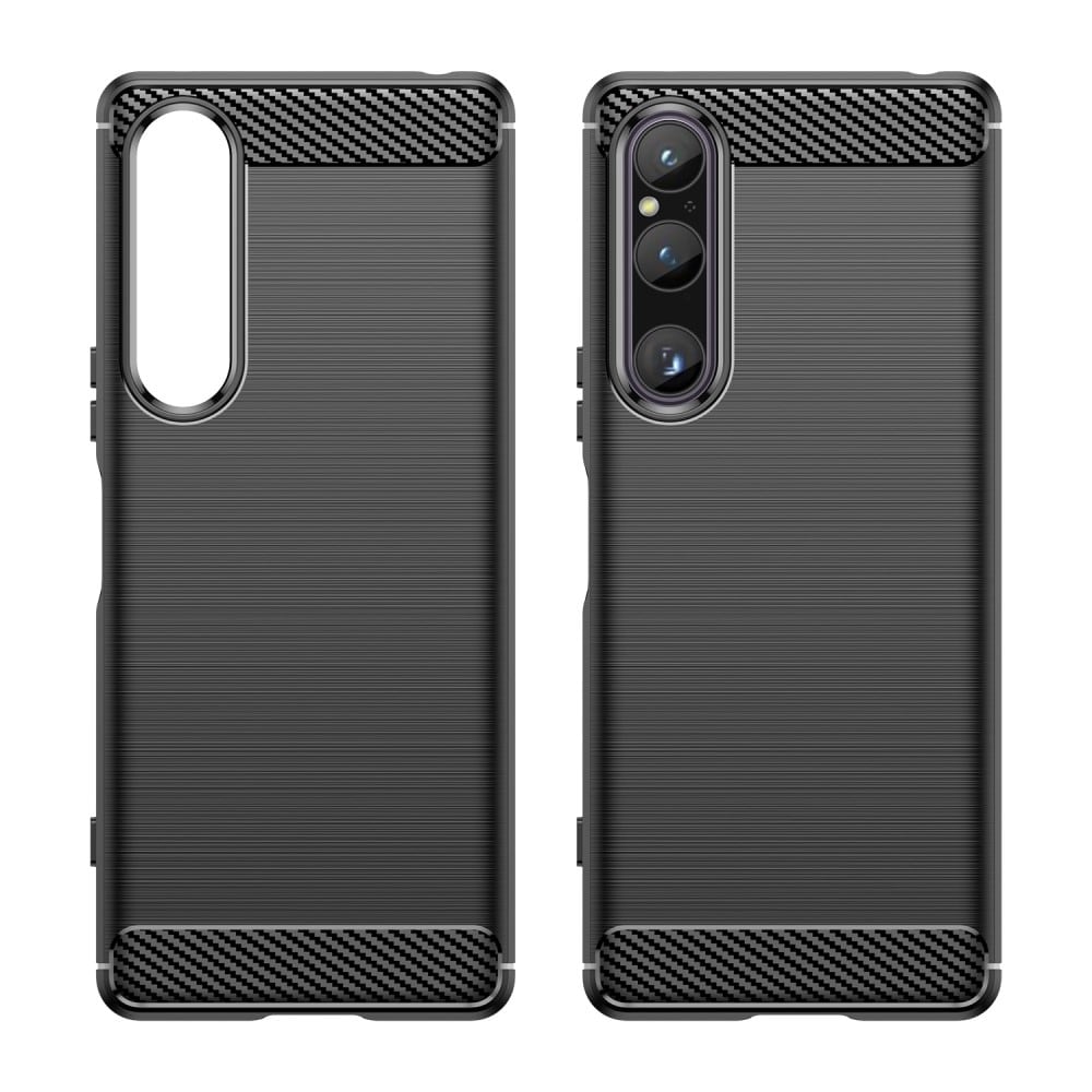 Sony Xperia 1 V TPU-skal Brushed, Black