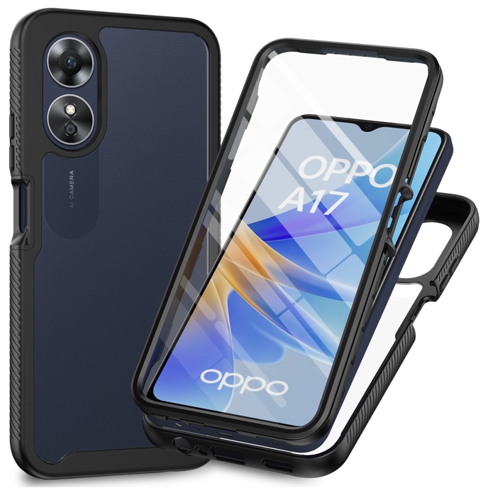 Oppo A17 Mobilskal Full Protection, svart