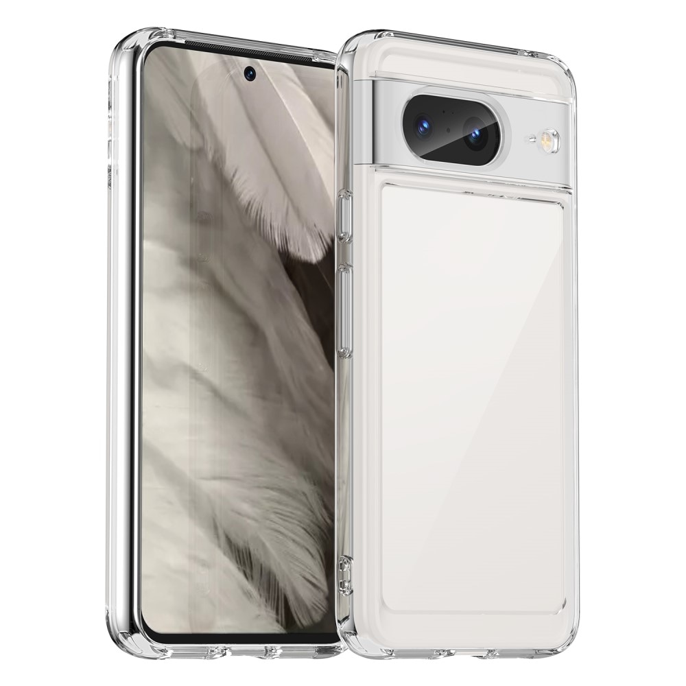 Google Pixel 8 Crystal Hybrid-skal, transparent