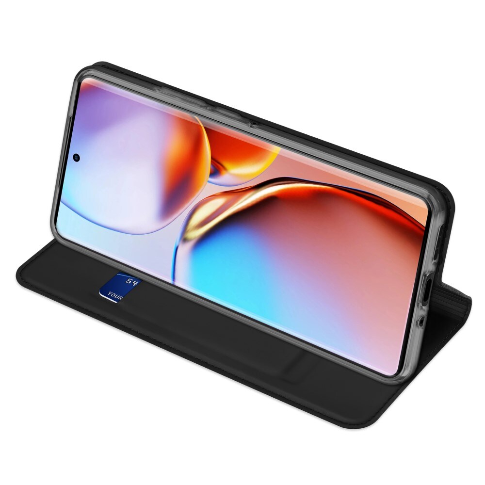 Motorola Edge 40 Pro Slimmat mobilfodral, Svart