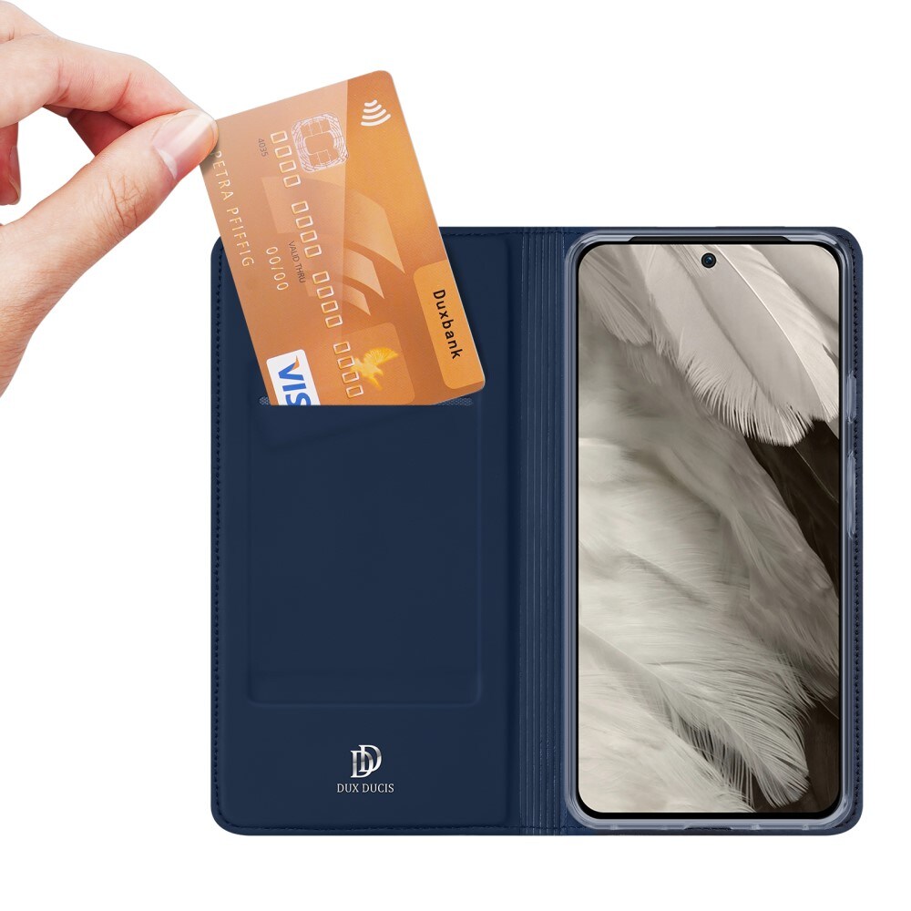 Google Pixel 8 Slimmat mobilfodral, Blå