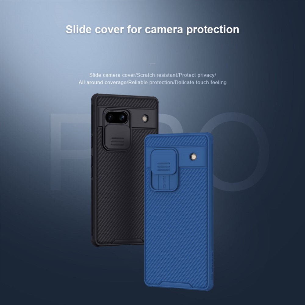Google Pixel 7a Skal med kameraskydd - CamShield, Blå