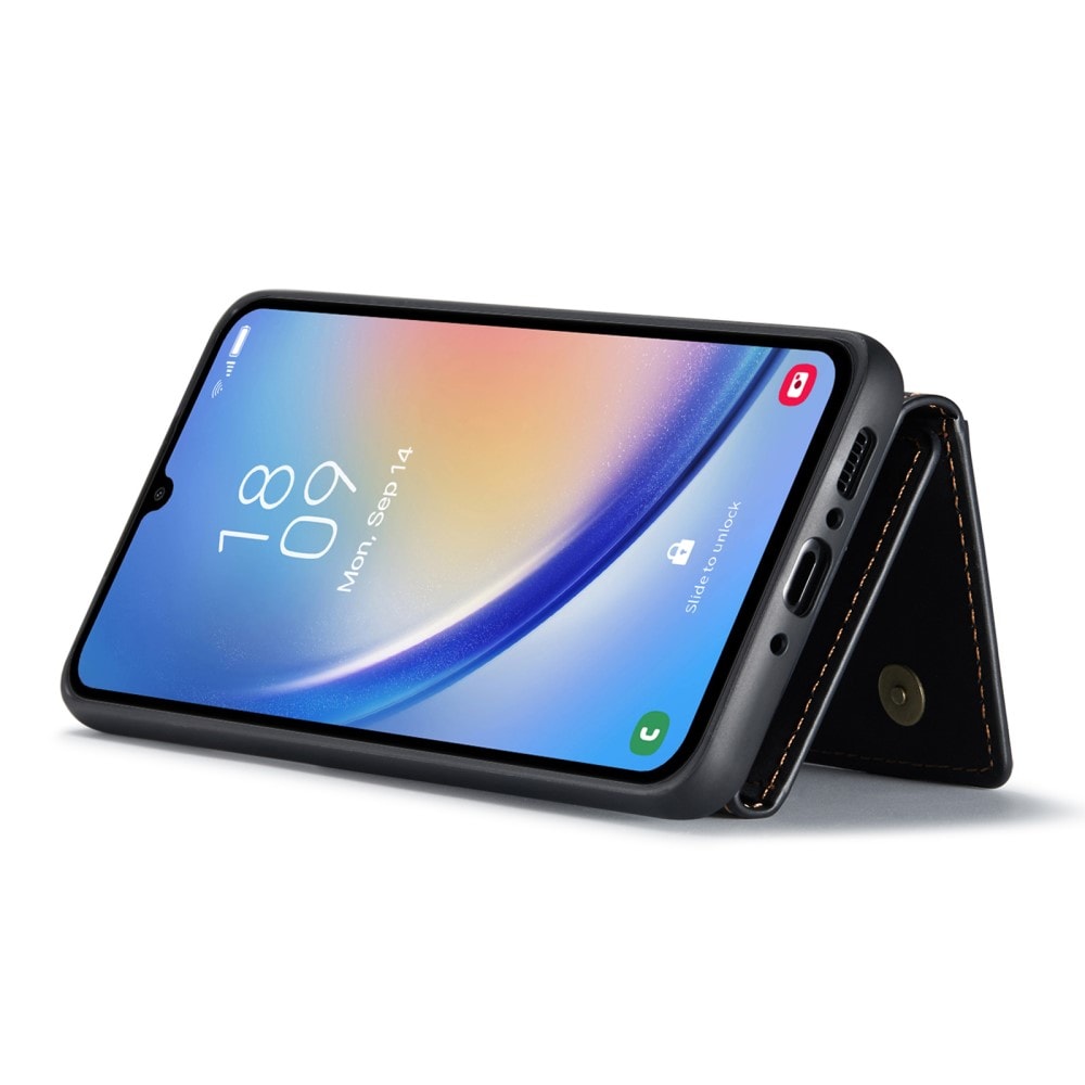 Samsung Galaxy A14 Skal med avtagbar plånbok, Svart